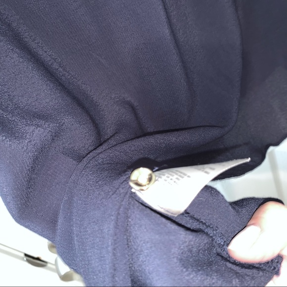 Anthropologie Maeve Navy off the shoulder top 2 - Picture 10 of 12